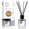 LOOAN PERFUMES Diffusore per Ambienti Talco 100 ml con Bastoncini, Profumatore per Casa a Rilascio Graduale, Fragranza Cipriata per Camera da Letto, Bagno, Soggiorno e Ufficio