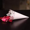 Sumshy 100 PZ Coni Riso di Farfalle, Taglio Laser Squisito Coni Cono Portariso, Fai da Te Coni per Confettata, Portaconfetti, Petalo, Segnaposto Bomboniere per Matrimonio, Comunione, Battesimo