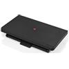 HJH Office 721040 poggiapiedi Piedino Stripe PRO, inclinabile Regolabile in Altezza, Nero