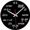 Vientiane Orologio da Parete Matematico,Timelike Novità Orologio da Parete Matematico Unico Orologio, Semplice Equazione Matematica per Aula, Casa, Ufficio Decorazione Moderna (Nero 30cm) (A)