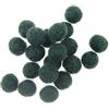 Zasy 15mm Palline di Feltro di Lana Fai da Te Ghirlanda Perline Accessori di Gioielli di Moda Fatti a Mano 20 Pezzi (Verde Scuro)