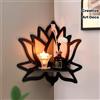 Generic 1 mensola da parete a forma di fiore di loto, organizer da bagno moderno e minimalista, installazione senza chiodi, mensola decorativa salvaspazio per soggiorno, camera da letto, bagno, facile da