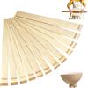 PXBSNB Set di 12 piastre di legno per vasaia, accessori per ceramiche, 6 misure, distanziatori 3/4/5/6/7/10 mm, set di strumenti per ceramica e fai da te