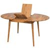 Nordic Story NordicStory - Escandi 4, Tavolo da pranzo rotondo estensibile in legno massello di rovere, 120-155 cm, ideale per cucina e salone, mobili in stile nordico colore rovere naturale