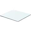 Fengshui Scaffale in vetro temperato trasparente, 40 x 30 cm, stabile ripiano in vetro per parete lamellare, portata fino a 15 kg, ideale per appartamenti e negozi