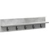HETFTJN Appendiabiti da Parete Grigio Cemento 80x10,5x18 cm | Design salvaspazio da muro in legno ingegnerizzato per l'ingresso e il corridoio con ganci resistenti per borse e giacche.