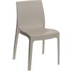 Grandsoleil Green Boheme Roma Greenpol - Sedia impilabile, 54 x 52 x 81 cm, in iuta