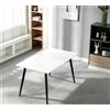 Drmilito Tavolo da Pranzo, Tavolo da Cucina, Rettangolo 120x60x75 cm Bianco | Per Cucina, 120x60x75 cm, Colore Bianco, Forma Rettangolare