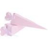 Sumshy 100 Pz Rosa Coni Portariso Matrimonio, Coni portaconfetti Confettata con Forma di Cuore, Bomboniere Segnaposto , Scatola Scatolina portaconfetti con Nastrino per Nozze Battesimo Nascita, baby shower