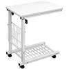 SogesPower ZS-C6 - Tavolino regolabile per computer portatile, tavolino da comodino per letto, divano, tavolino a forma di C