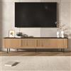 MAMAINI 190 x 35 x 45 cm (lunghezza x larghezza x altezza). Mobile TV moderno, pannello, supporto TV inferiore. Design unico.