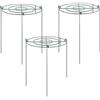 Joumitty 3 Set di di Supporto per Peonia, Griglie di Cerchi per Crescita con 4 Gambe, Tutore di Supporto per Piante, di Supporto Forte per Fiori