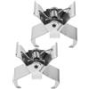 NULYLU Clip di Separazione per Cornice Pittura Olio, per Artisti, 2 Pezzi | Acciaio Inox Argento, Morsetto Metallico per Tela Bagnata, Impugnatura Comoda, per Campo e Aula