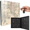 Generic Armadietto per chiavi 30x30 cm Mappa del mondo Porta Destra Nero | Appendiabiti | Bacheca | Vetrinetta | Nicchia | Casellario | Armadio | Gancio | Quadro | Mobiletto | Contenitore | Supporto