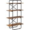 vidaXL Libreria 4 livelli 80 x 35 x 140 cm PB Legno di quercia