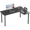 EUREKA ERGONOMIC Scrivania Angolare 155x110cm Scrivania Gaming PC di Forma L Scrivania Ufficio con Tappetino per Mouse