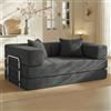 Vipbear Divano Letto 160cm, Divano Letto 2 Posti Componibile Boneless Couch | 5-in-1 Divano Letto Modulare Componibile, Divano Letto Matrimoniale Senza Struttura, Divano a Compressione Sottovuoto