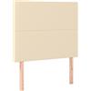 Générique Testiera per letto, 100 x 5 x 118/128 cm, colore: Crema | Altezza regolabile, gambe in legno robuste, schienale confortevole, fornito con manuale di montaggio