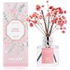 Airkeep Profumatore Ambiente 50ml - Cherry Blossom - Diffusore a Bastoncini con Fiori Secchi - Ideale per Bagno, Piccoli Spazi e Casa - Idea Regalo