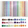 SZXMDKH Borte, 900 strass adesivi da 3 mm, 4 mm, 5 mm, foglio con strass a forma di gemme colorati e autoadesivi, rotondi, per lavoretti e decorazioni fai-da-te