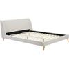 Vente-unique-Letto scandinavo 180 x 200 cm Tessuto Beige - BENEDICTE
