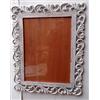 Marblechic Cornice portafoto Barocco in Legno MDF Bianco decapato cm 50x40 per Foto 38x28