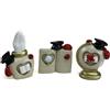 DLM Bomboniere DLM 34774 Bomboniere 12 fermacarte Icona in Resina Calamaio con Penna Piuma Mappamondo Libri Pergamena Cappello Tocco Laurea utili Confettate Segnaposto per Laureato o Laureata