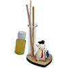 DLM Bomboniere DLM 34824 (Kit 12 Pezzi) Profumatore con Cuore in Legno per Gufo Gufetto Laurea Diffusore Profumo Ambienti bomboniera