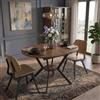 HIYYIH Tavolo da pranzo rotondo allungabile, 100-140 x 100 x 80 cm, robusto telaio in metallo a X, nero, tavolo da cucina con vano portaoggetti, tavolo da pranzo allungabile ovale per 6 persone, per sala da