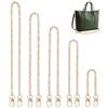BEELUKY Catena per Borsa a Tracolla, 20/40/60/80/120 cm, 5 Pezzi | Catena Borsa in Metallo Catene per Borse Uncinetto con Fibbia per Borse Fai da Te Portafoglio Borse da Donna, Oro