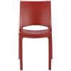 Grandsoleil Upon Cocco - Sedia impilabile in polipropilene, 49 x 48 x 80,5 cm, colore: Bordeaux