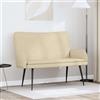 Traylux Divano a 2 posti, 115 x 61 x 87 cm, in tessuto con telaio robusto, seduta confortevole, elegante schienale con bottoni, rivestimento in poliestere resistente, ideale per soggiorno, camera