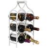 Biscottini Porta Bottiglie Vino in Ferro - Portabottiglie Vino in Metallo 24x14x46 cm - Porta Vino da Tavolo - Cantinetta Vino da Mobile e Dispensa - Portabottiglie Cucina Bar - Portavini - Espositore