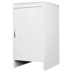 NEGRARI, Mobile Base in Resina PVC, Resistente all'umidità, Ripiano d'appoggio interno, Adatto per interni ed esterni, L45 x P50 x H85 cm, bianco