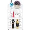 Tyenaza Mensola da Bagno Angolare da Appoggio, Scaffale Angolare a 3 Livelli, Piccoli Scaffali Angolari Scaffale per Piante, Mensola Angolare in Piedi per Piccoli Spazi, Bagno, Camera da Letto, Organizer