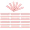 PATIKIL 24pz 85mm Etichette all'Uncinetto in Pelle PU Finte Vuote Rosa | Fatte a Mano, Personalizzate, Incise, con 2 Fori, per Oggetti Fatti a Mano, Etichette in Pelle
