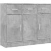 imasay Credenza Grigio Cemento 91x28x75 cm in Legno Multistrato，Madia Soggiorno Moderna，Mobile Bar Per Casa Salotto