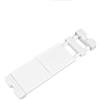 JONASHER Ripiano estensibile sottile per armadio e armadio, sottile, divisorio, regolabile, per riporre oggetti, davanzale, bagno, per piccoli spazi, colore: bianco