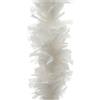 cosedacasa Ghirlanda Boa di Piume Bianco addobbi Decorazioni Natalizie per Albero di Natale cm 180 Molto Bello e Ricco