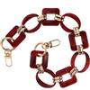 SEWOART Catena in Resina Rossa per Borse, Tracolla Decorativa retrò | Sostituzione Leggera per Borsa, Resistente alla Deformazione e Sbiadimento, Regalo per San e Ringraziamento