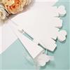 Sumshy 50 Pz Bianca Coni Portariso Matrimonio,Coni portaconfetti Confettata Forma di Cuore,Bomboniere Segnaposto,Scatola Scatolina portaconfetti con Nastrino per Nozze Battesimo Nascita,Baby Shower