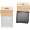 Generic Contenitori Vuoti Ricaricabili in Vetro da 100ml Set 2 Bottiglie per Aromaterapia per Diffusore di Oli Essenziali e Profumi in Soggiorno e Bagno