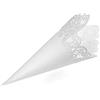 Sumshy 50 PZ Coni Portariso Matrimonio, Bianco Svuotare Cuore Coni Riso, Coni Portaconfetti Confettata, Bomboniere segnaposto per Matrimonio, Natale, Compleanno, Comunione, Battesimo Bambina, Baby Shower
