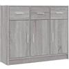 imasay Credenza Grigio Sonoma 91x28x75 cm in Legno Multistrato，Madia Soggiorno Moderna，Mobile Bar Per Casa Salotto