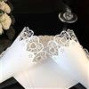 Sumshy 50 PZ Coni Riso di Elegante cuore d'amore, Taglio laser Chic Coni Cono Portariso, Fai da te Coni per Confettata, Portaconfetti, Petalo, Segnaposto Bomboniere per Matrimonio, Comunione, Battesimo