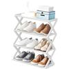 Generic Scarpiera Pieghevole, Organizzatore per Scarpiera Scarpiera Piccola per Scarpiera da Ingresso Scarpiera Salvaspazio a 4 Livelli per Armadio, Corridoio, Porta d'Ingresso,