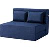 RBFGYIOP 4-in-1 Convertible Folding Sofa Bed Chair with 2 Pillows - Tufted Twin Sleeper Loveseat, Portable Pull-Out Futon Couch, Comfy Floor Lounger with Back Support for Living Room, Bedroom, Guest r