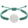 Handmade Fiore di vita bracciale Seed di vita Sacred Geometry Macrame regolabile Festa della Mamma Natale anniversario compleanno