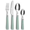 Pradel Essentiel Amefa 2260PGT000C40 Paille - Servizio di posate 24 pezzi, verde acqua