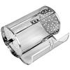 Boxwizard Cestello per Arrosti Cestello per Forno in Acciaio Inox Teglia da Forno Elettrica Griglia Tamburo Rotante Accessori per Friggitrice Ad Aria Girarrosto Cestello Rotante per Forno Arrostire(d'argento)